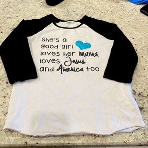 Tom Petty lyric Girls 3/4 sleeve shirt